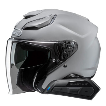 Casque Jet HJC F31 N.Grey + Kit Bluetooth Smart 11B