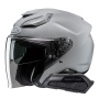 Casque Jet HJC F31 N.Grey + Kit Bluetooth Smart 21B Flat Black