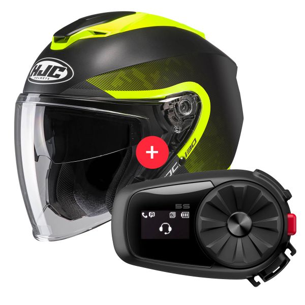 Casque Jet HJC I30 Dexta MC3HSF + Kit Bluetooth 5S Casque Jet HJC I30 Dexta MC3HSF + Kit Bluetooth 5S