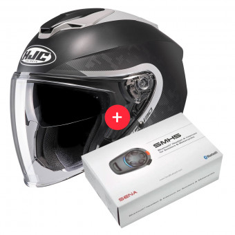 Casque Jet HJC I30 Dexta MC5SF + Kit Bluetooth SMH5