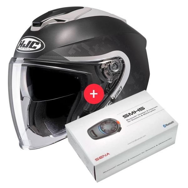 Casque Jet HJC I30 Dexta MC5SF + Kit Bluetooth SMH5