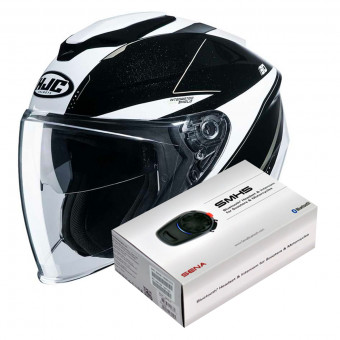 Casque Jet HJC I30 Slight MC9 + Kit Bluetooth Sena SMH5