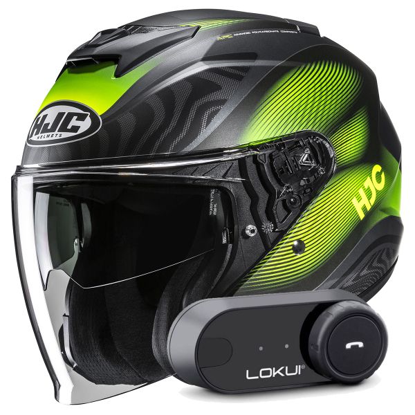 Casque Jet HJC i31 Depe MC3HSF + Kit Bluetooth Lokui K30 Casque Jet HJC i31 Depe MC3HSF + Kit Bluetooth Lokui K30