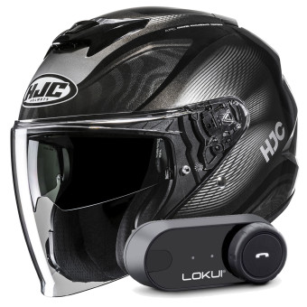Casque Jet HJC i31 Depe MC5 + Kit Bluetooth Lokui K30 Casque Jet HJC i31 Depe MC5 + Kit Bluetooth Lokui K30