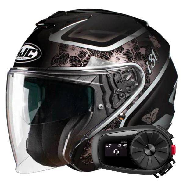 Casque Jet HJC i31 Iona MC5 + Kit Bluetooth 5S Solo