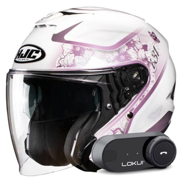 Casque Jet HJC i31 Iona MC8 + Kit Bluetooth Lokui K30