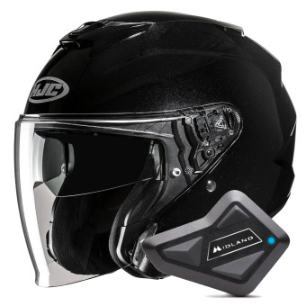 Casque Jet HJC i31 Metal Black + Kit Bluetooth BT Mini Casque Jet HJC i31 Metal Black + Kit Bluetooth BT Mini