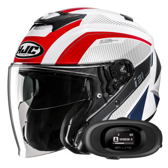 Casque Jet HJC i31 Reno MC21 + Kit bluetooth 5R Lite