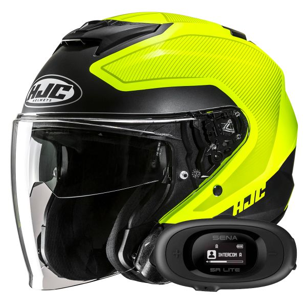 Casque Jet HJC i31 Tevis MC3HSF + Kit bluetooth 5R Lite Casque Jet HJC i31 Tevis MC3HSF + Kit bluetooth 5R Lite