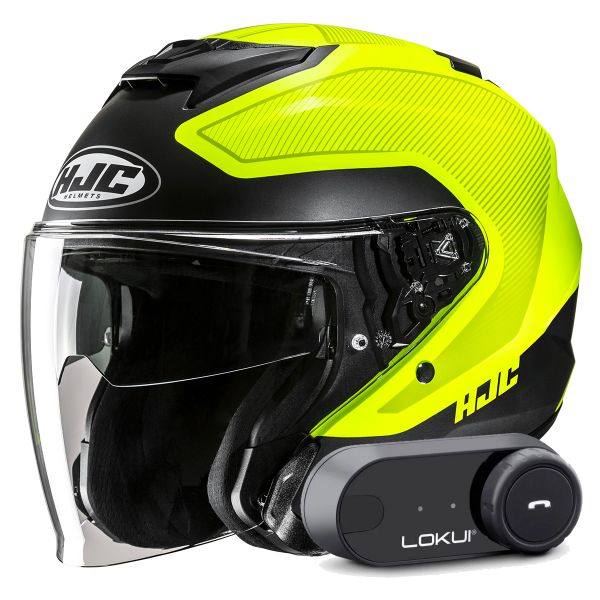 Casque Jet HJC i31 Tevis MC3HSF + Kit Bluetooth Lokui K30 Casque Jet HJC i31 Tevis MC3HSF + Kit Bluetooth Lokui K30