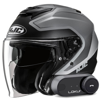 Casque Jet HJC i31 Tevis MC5SF + Kit Bluetooth Lokui K30