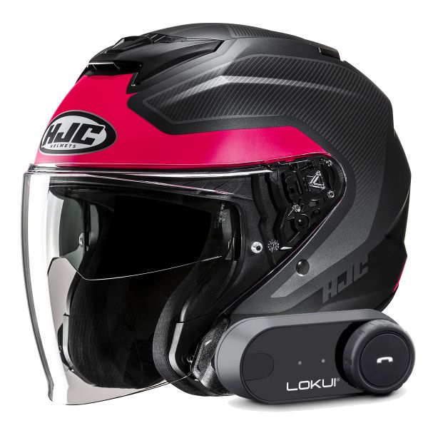 Casque Jet HJC i31 Tevis MC8SF + Kit Bluetooth Lokui K30 Casque Jet HJC i31 Tevis MC8SF + Kit Bluetooth Lokui K30