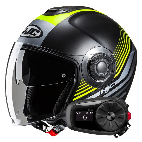Casque Jet HJC i40N Dova MC3HSF+ Kit Bluetooth 5S Solo