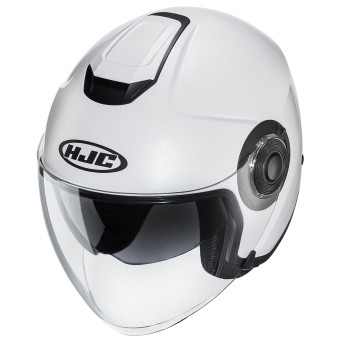 HJC i40N Pearl White + Kit Bluetooth BT Mini