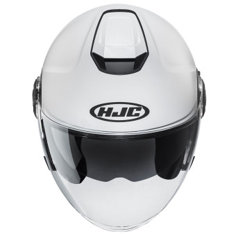 HJC i40N Pearl White + Kit Bluetooth BT Mini