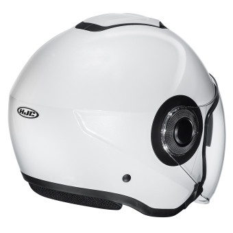 HJC i40N Pearl White + Kit Bluetooth BT Mini