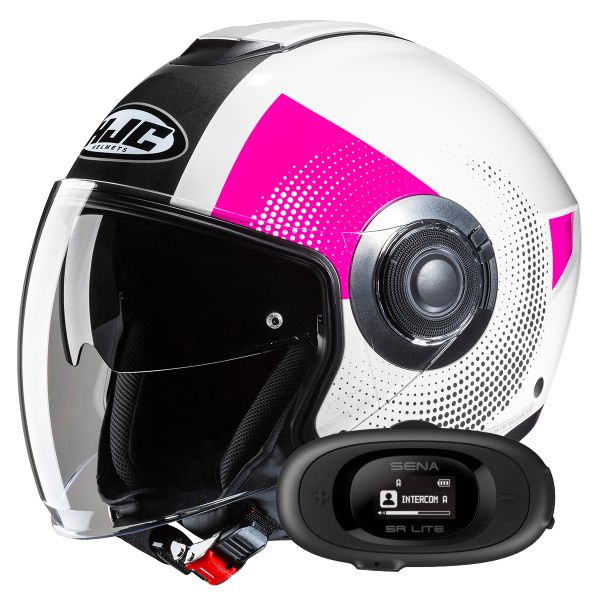 Casque Jet HJC i40N Pyle MC8+ Kit bluetooth 5R Lite Solo