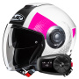 Casque Jet HJC i40N Pyle MC8 + Kit Bluetooth 5S Solo