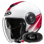 Casque Jet HJC i40N Vision MC1 + Kit bluetooth 5R Lite Solo