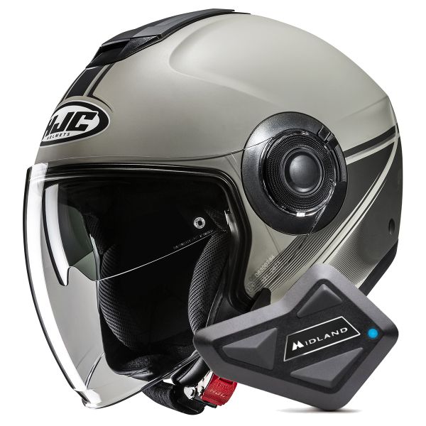 Casque Jet HJC i40N Vision MC5SF + Kit Bluetooth BT Mini Casque Jet HJC i40N Vision MC5SF + Kit Bluetooth BT Mini