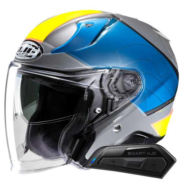 Casque Jet HJC RPHA31 Chelet MC3HSF + Kit Bluetooth Smart 11B
