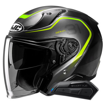 Casque Jet HJC RPHA31 Kouv MC3HSF + Kit Bluetooth Smart 11B