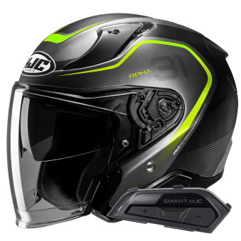 Casque Jet HJC RPHA31 Kouv MC3HSF+ Kit Bluetooth Smart 21B Flat Black