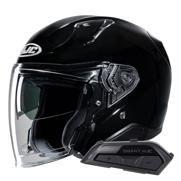 Casque Jet HJC RPHA31 Metal Black+ Kit Bluetooth Smart 21B Flat Black Casque Jet HJC RPHA31 Metal Black+ Kit Bluetooth Smart 21B Flat Black
