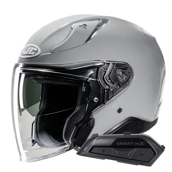 Casque Jet HJC RPHA31 N. Grey+ Kit Bluetooth Smart 21B Flat Black Casque Jet HJC RPHA31 N. Grey+ Kit Bluetooth Smart 21B Flat Black