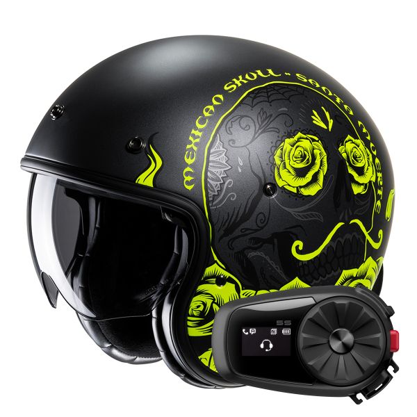Casque Jet HJC V31 Desto MC3HSF + Kit Bluetooth 5S Solo