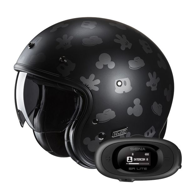 Casque Jet HJC V31 Disney Mickey MC5SF + Kit bluetooth 5R Lite