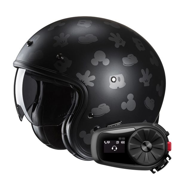 Casque Jet HJC V31 Disney Mickey MC5SF + Kit Bluetooth 5S Solo