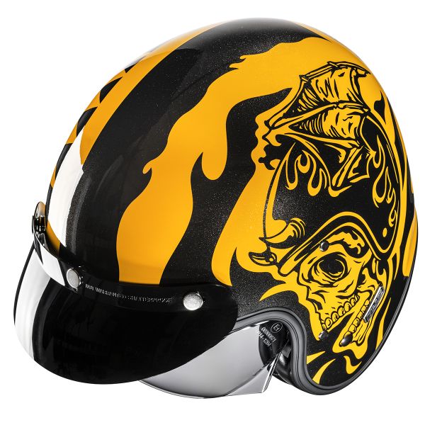 HJC V31 Flame MC3 + Kit Bluetooth BT Mini