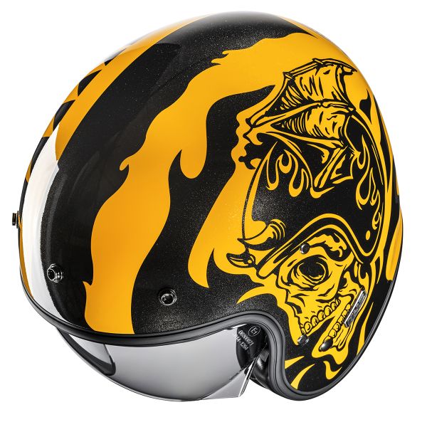 HJC V31 Flame MC3 + Kit Bluetooth BT Mini