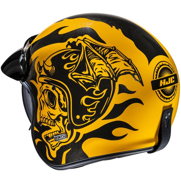 HJC V31 Flame MC3 + Kit Bluetooth BT Mini