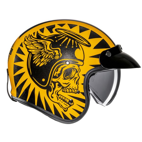 HJC V31 Flame MC3 + Kit Bluetooth BT Mini