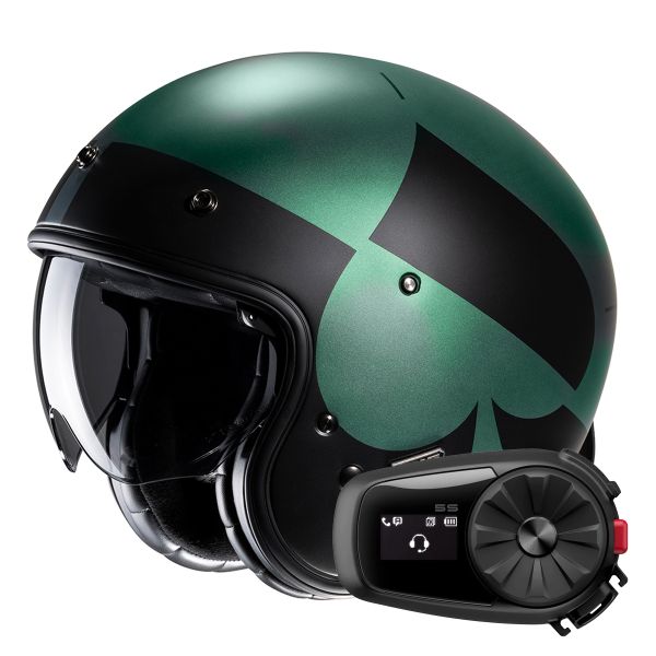 Casque Jet HJC V31 Kuz MC4SF + Kit Bluetooth 5S Solo Casque Jet HJC V31 Kuz MC4SF + Kit Bluetooth 5S Solo