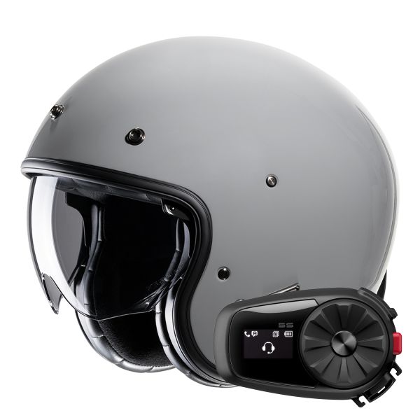 Casque Jet HJC V31 N. Grey + Kit Bluetooth 5S Solo Casque Jet HJC V31 N. Grey + Kit Bluetooth 5S Solo