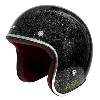 Casque Jet Everone Will Glitter Black
