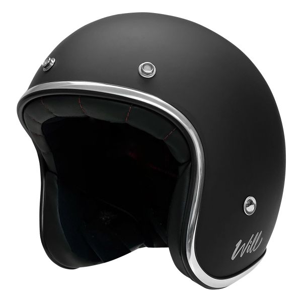 Casque Jet Vintage avec Visière et Casquette