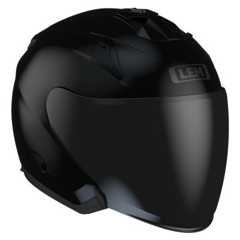 Casque Jet LEM Quick Glossy Black