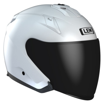 Casque Jet LEM Quick Glossy White