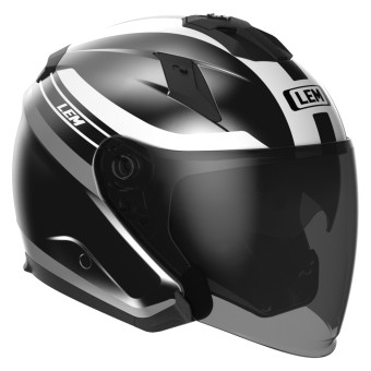 Casque Jet LEM Quick Grey Black
