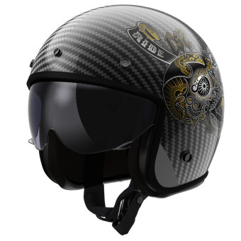 Casque Jet LS2 Bob II Carbon Custom OF601 Casque Jet LS2 Bob II Carbon Custom OF601