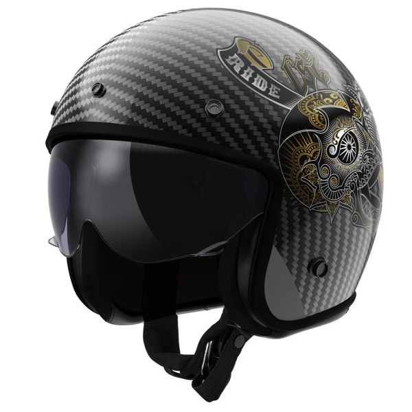 Casque Jet LS2 Bob II Carbon Custom OF601