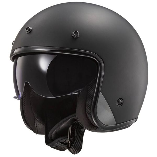 Casque Jet LS2 Bob II Matt Black OF601