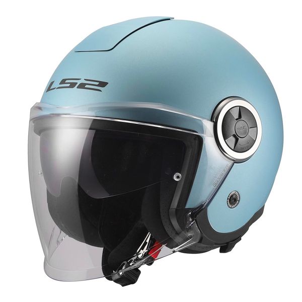 Casque Jet LS2 Classy Solid Pearl Blue OF620