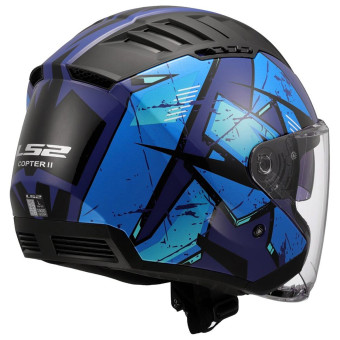 LS2 Copter II Kanji Blue OF600
