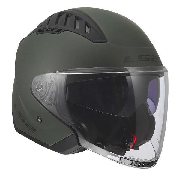 LS2 Copter II Solid Military Green OF600