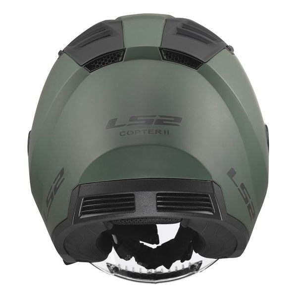 LS2 Copter II Solid Military Green OF600